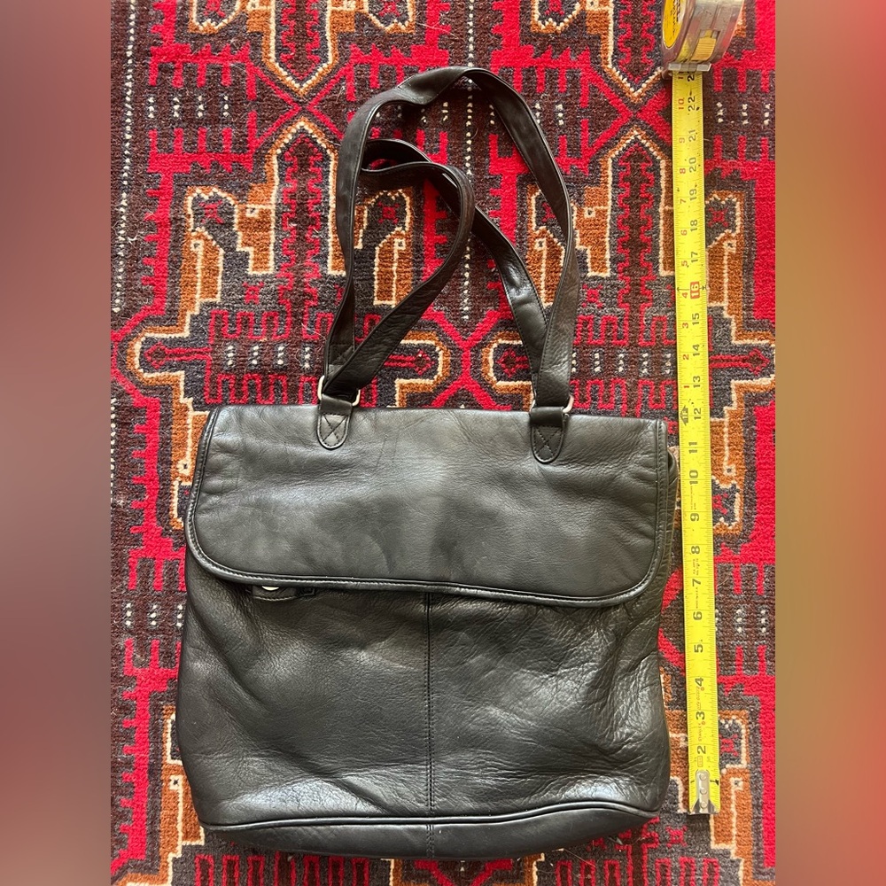 Vintage HOBO International convertible, leather backpack/purse black